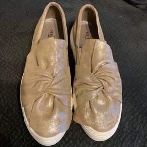 Sesto Meucci gold sneakers